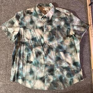 Calvin Klein‎ Abstract Print Short Sleeve Shirt - Size XL